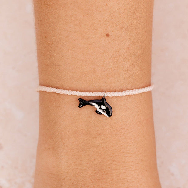 Orca Silver Charm Bracelet - Vanilla - ManGo Surfing