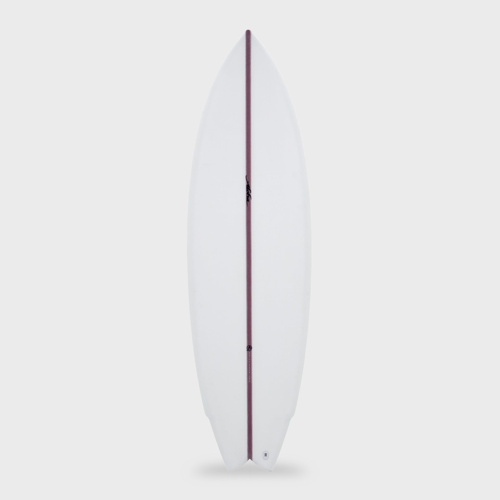 5'10 Aloha Wing Man 3F (Future) Surfboard - Shadow Force - Clear/Blood Stringer - ManGo Surfing