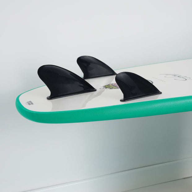 6'6 Surf School Super Soft Surfboard - Screw Thru 3F - Jade