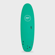 6'6 Surf School Super Soft Surfboard - Screw Thru 3F - Jade