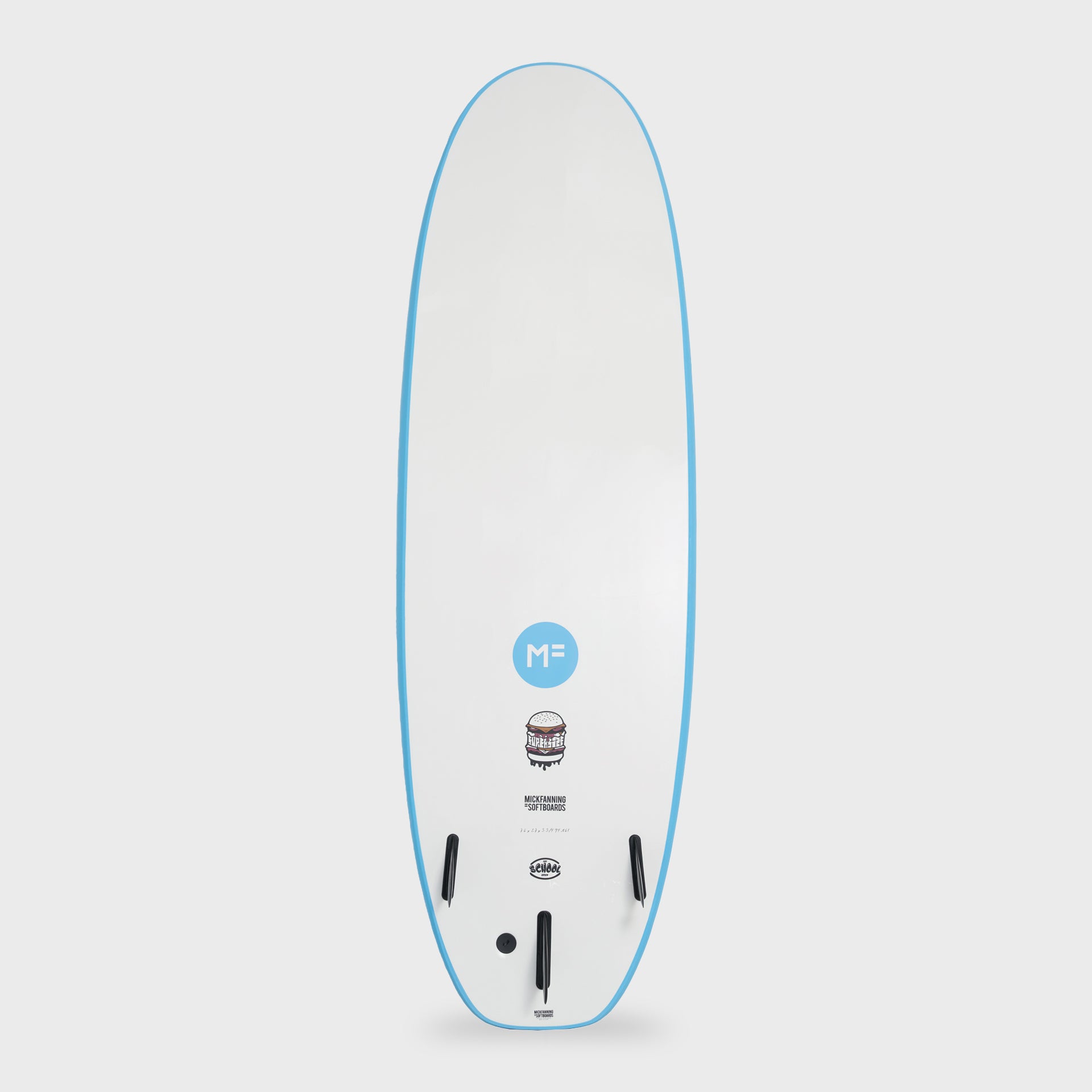 Mick Fanning XL Surf School Screw Thru 3F Surfboard - 7'6 - Aqua ...