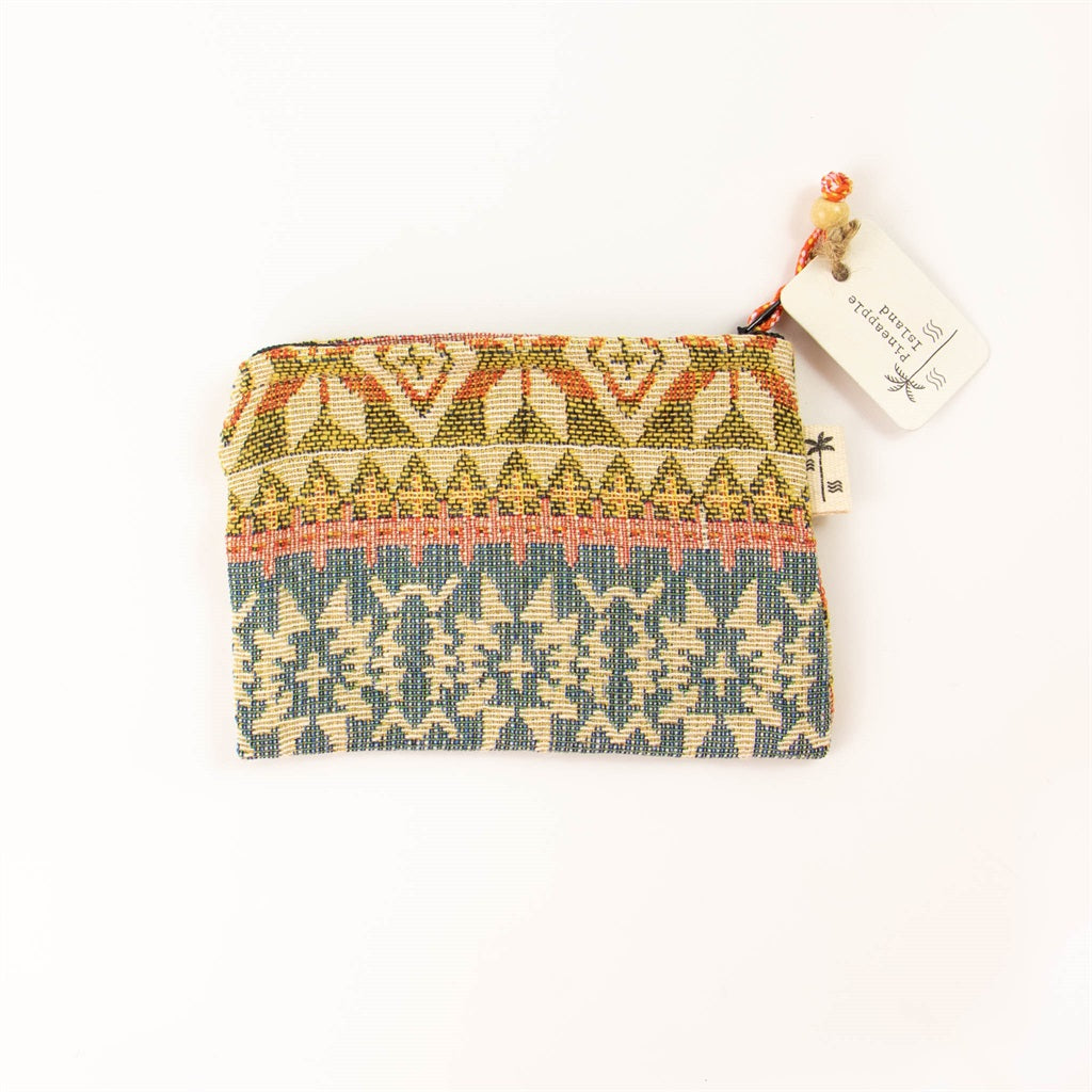 Pineapple Island Aztec Purse - Yellow/Multi
