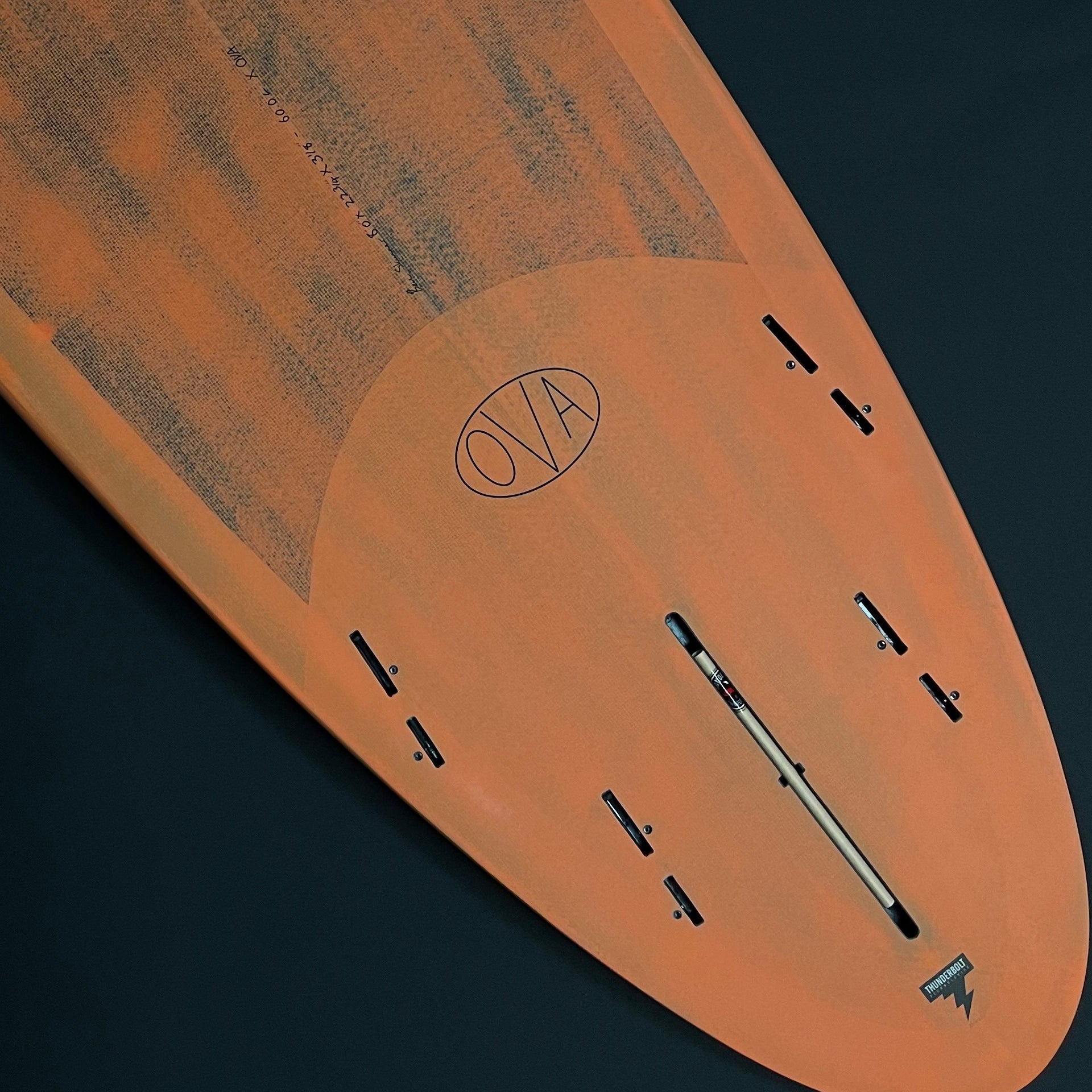 8&#39;0 Thunderbolt Carbon x Skindog Ova - Orange - ManGo Surfing