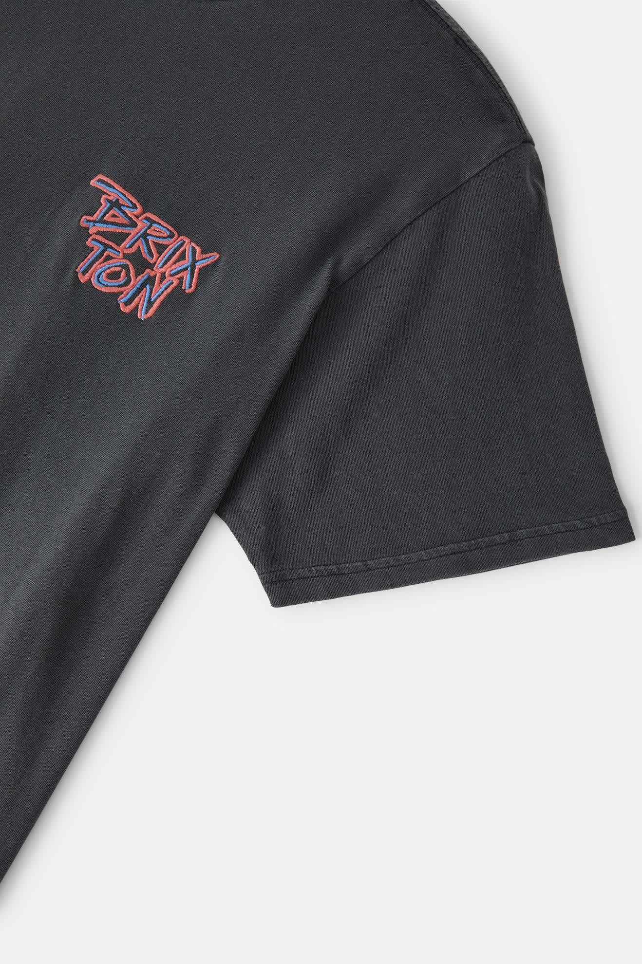 Brixton Rockton Standard T-Shirt - Black Worn Wash