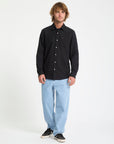 Volcom Mens Veeco Oxford Long Sleeve Shirt - Black
