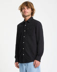 Volcom Mens Veeco Oxford Long Sleeve Shirt - Black