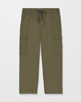 Volcom Mens Billow Tapered Elasticated Waist Cargo Trousers - Sage Leaf