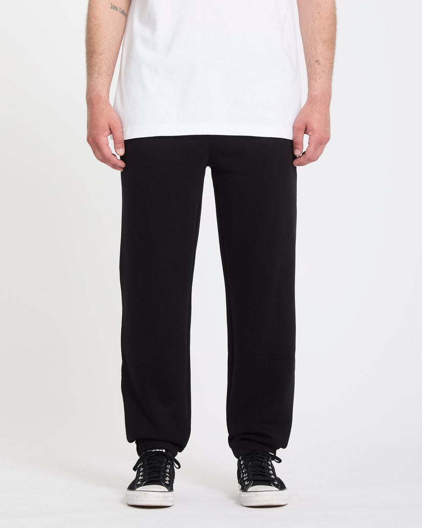 Volcom Mens Single Stone Fleece Trousers - Black
