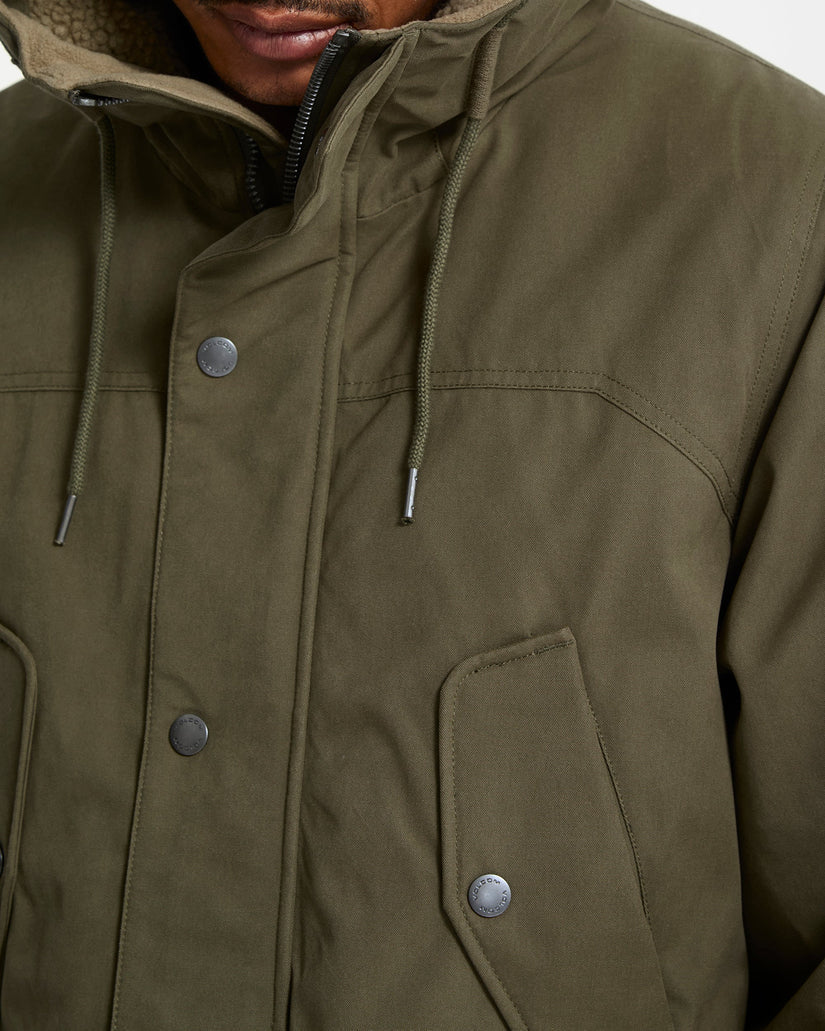 Volcom Mens Starget 5K Parka Jacket - Military