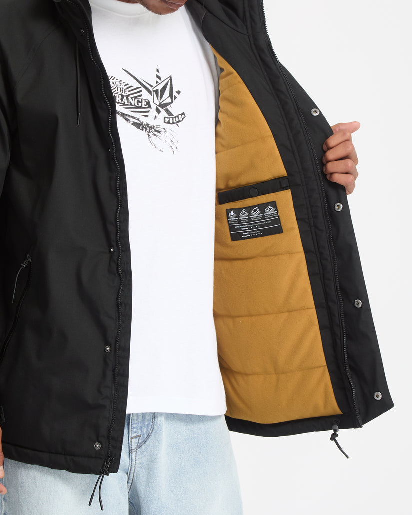 Volcom Mens Stoke Stone II 10K Jacket - Black - ManGo Surfing