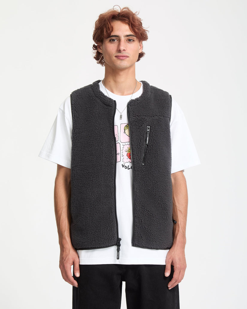 Volcom Mens Arch Stone Vest - Asphalt Black