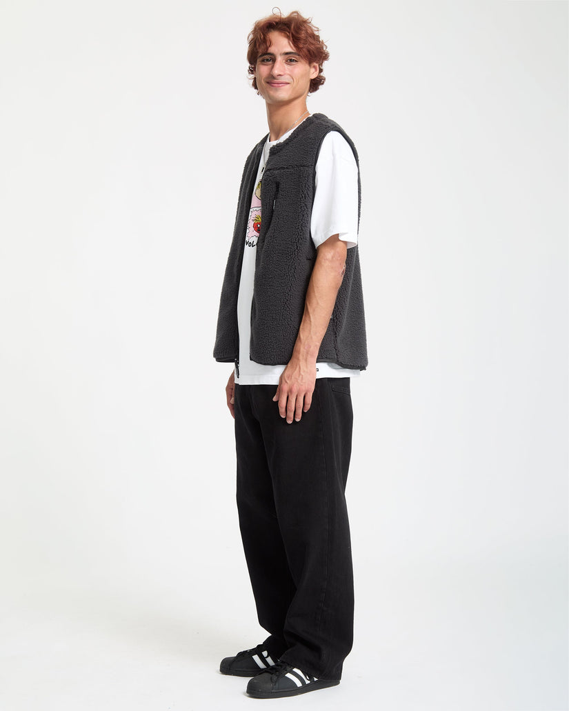 Volcom Mens Arch Stone Vest - Asphalt Black