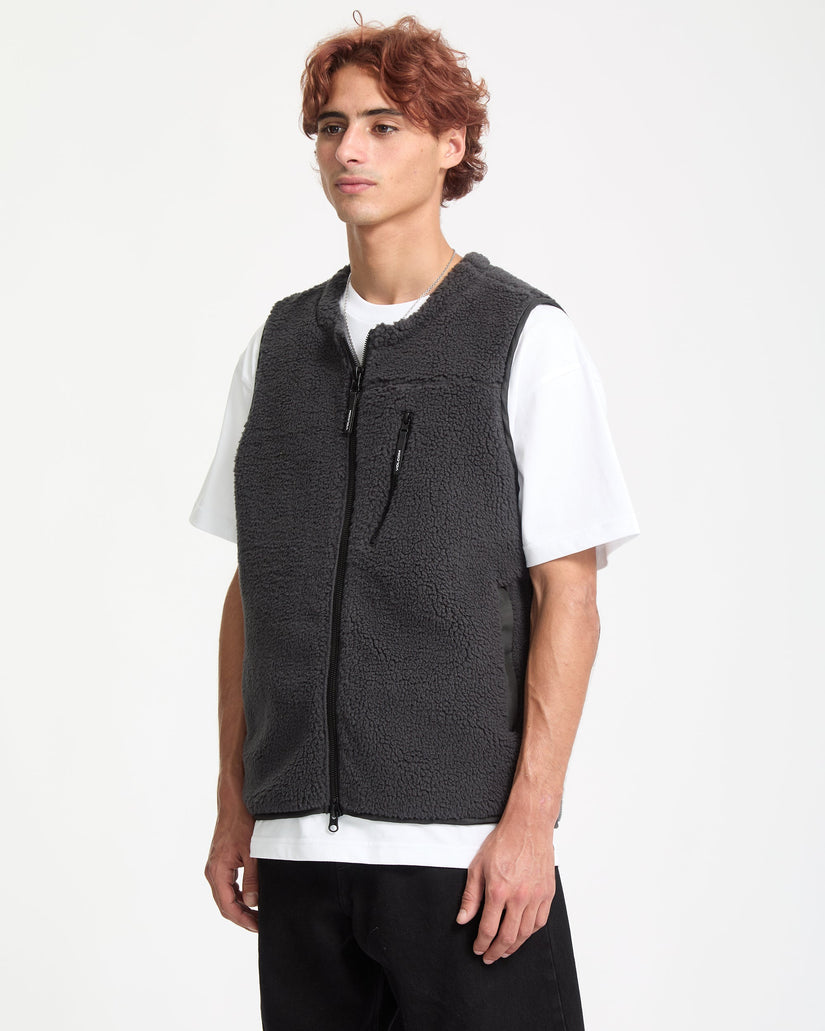 Volcom Mens Arch Stone Vest - Asphalt Black