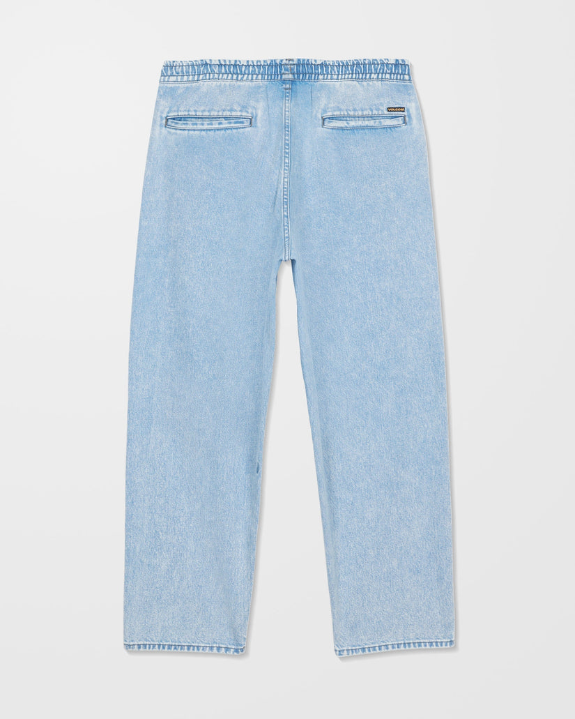 Volcom Mens Freazy Loose Elasticated Waist Jeans - Pale Aqua