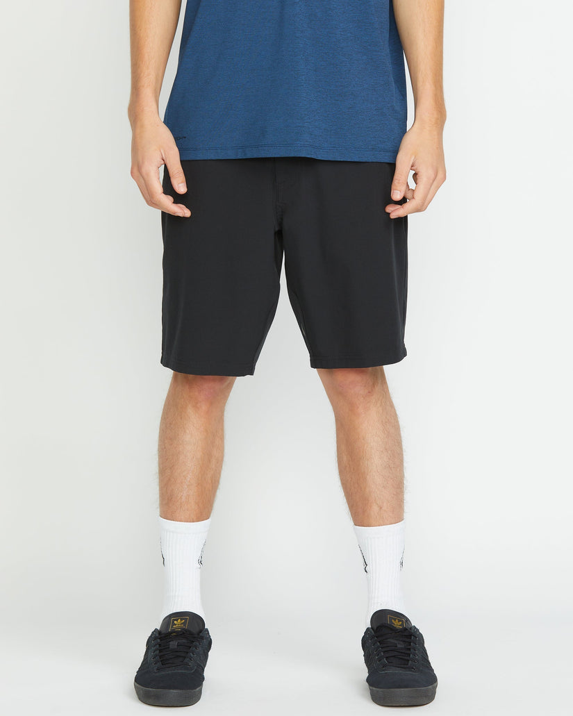 Volcom Mens Frickin Cross Shred 20" Hybrid Shorts - Black