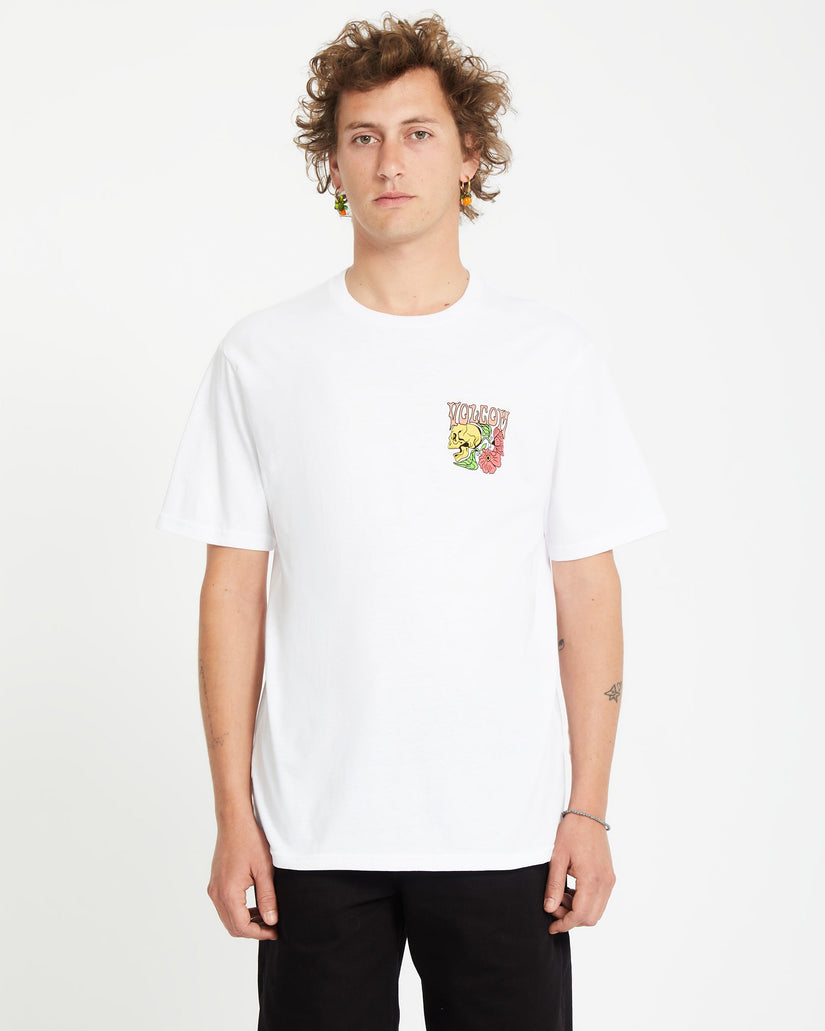 Volcom Mens Tooflow T-Shirt - White - ManGo Surfing