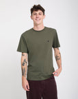 Volcom Mens Stone Blanks Short Sleeve T-Shirt - Wintermoss