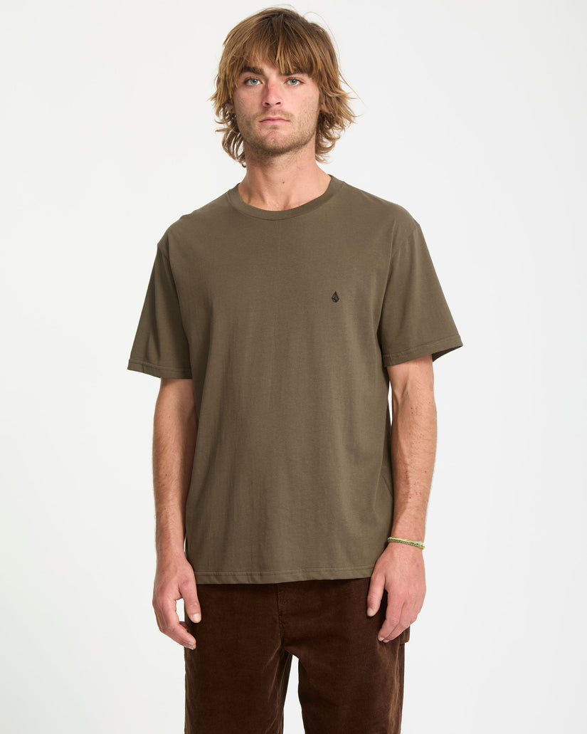 Volcom Mens Stone Blanks T-Shirt - Sage Leaf