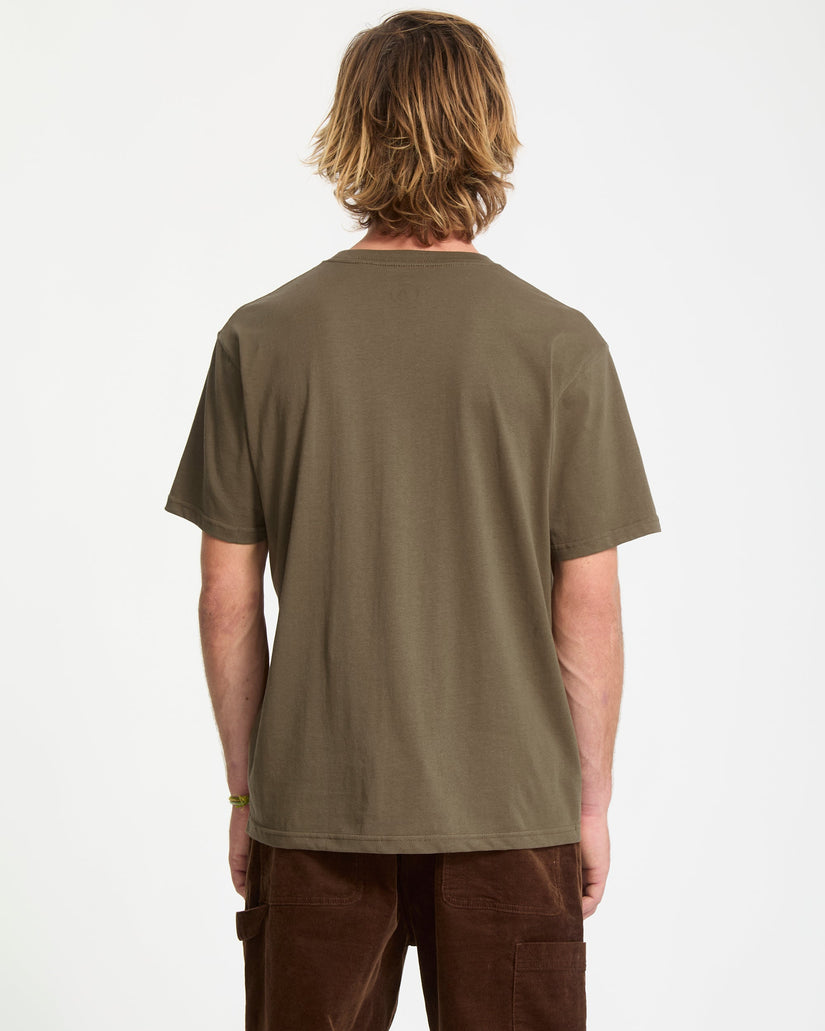 Volcom Mens Stone Blanks T-Shirt - Sage Leaf