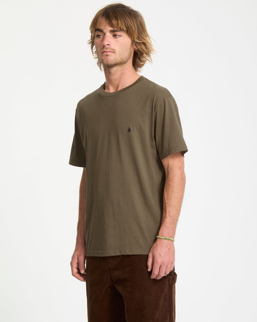 Volcom Mens Stone Blanks T-Shirt - Sage Leaf