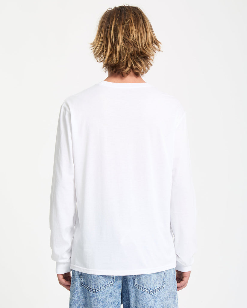 Volcom Mens Stone Blanks Long Sleeve T-Shirt - White