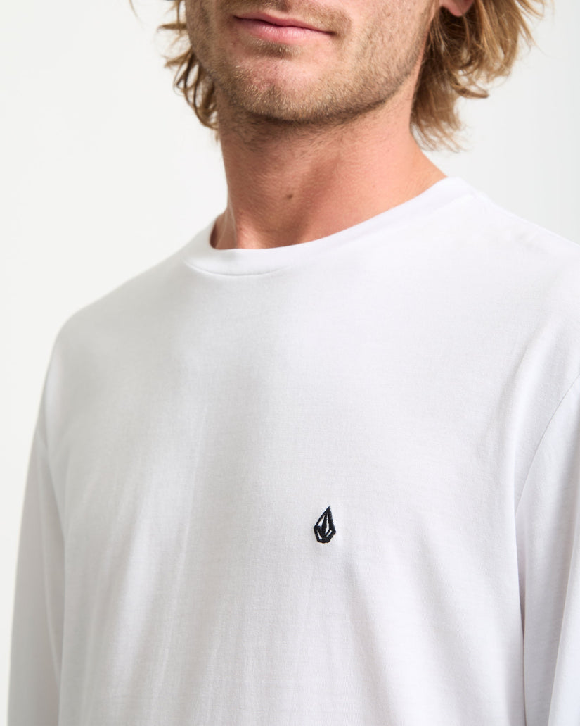 Volcom Mens Stone Blanks Long Sleeve T-Shirt - White