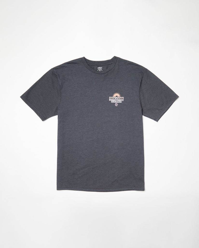 Volcom Mens Sure Thing T-Shirt - Heather Black - ManGo Surfing