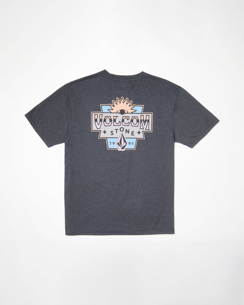 Volcom Mens Sure Thing T-Shirt - Heather Black - ManGo Surfing