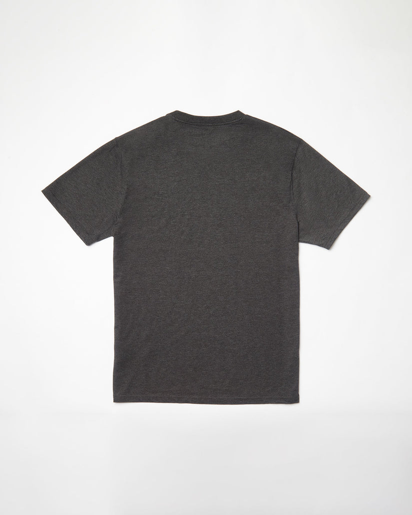 Volcom Circle Blanks Short Sleeve T-Shirt - Heather Black