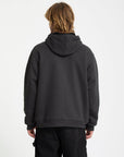 Volcom Mens Single Stone Lined Zip Hoodie - Heather Black
