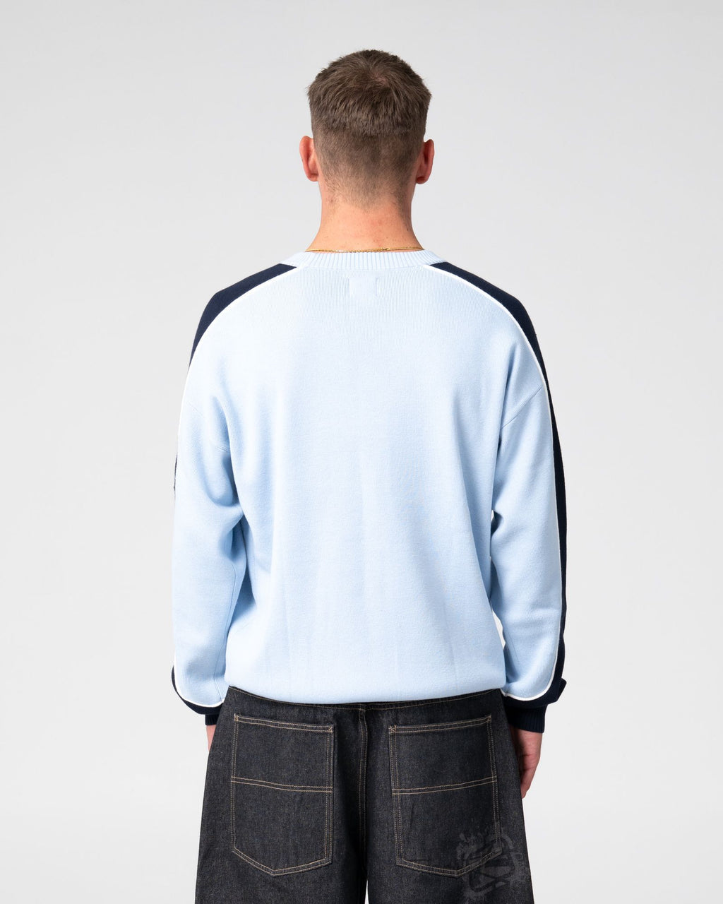 Rusty Mens Panela Anderson Sweater - Ice Blue