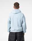 Rusty Mens Revolt Zip Through Waffle Hoodie - Sky Blue