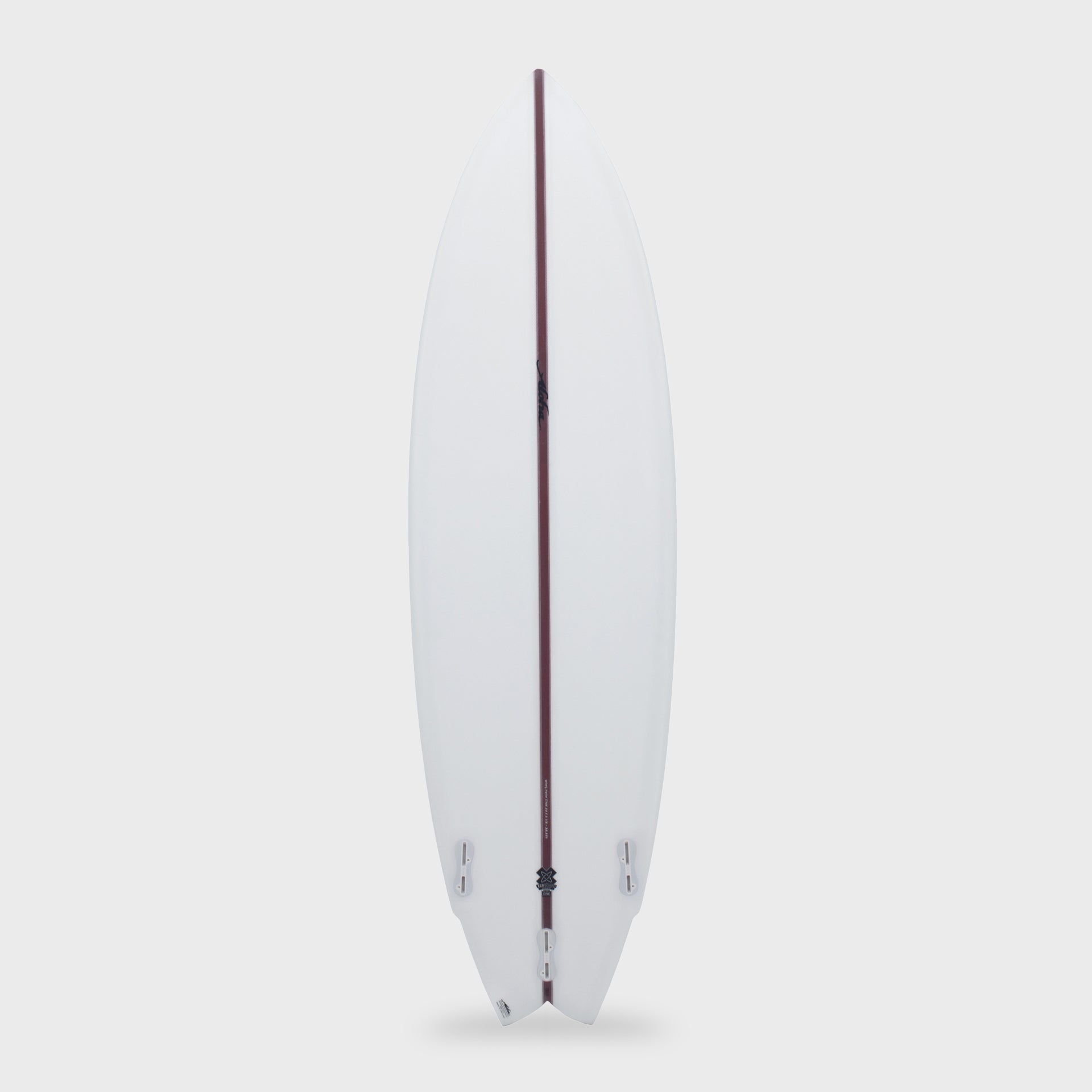 Aloha Wing Twin 3F (FCSII) - Shadow Force - 5&#39;8 and 6&#39;0 - Clear/Red Stringer - ManGo Surfing