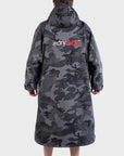 Adults Dryrobe - Advance Long Sleeve Dryrobe - Black Camouflage/Black - ManGo Surfing