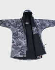 Adults Dryrobe - Advance Long Sleeve Dryrobe - Black Camouflage/Black - ManGo Surfing