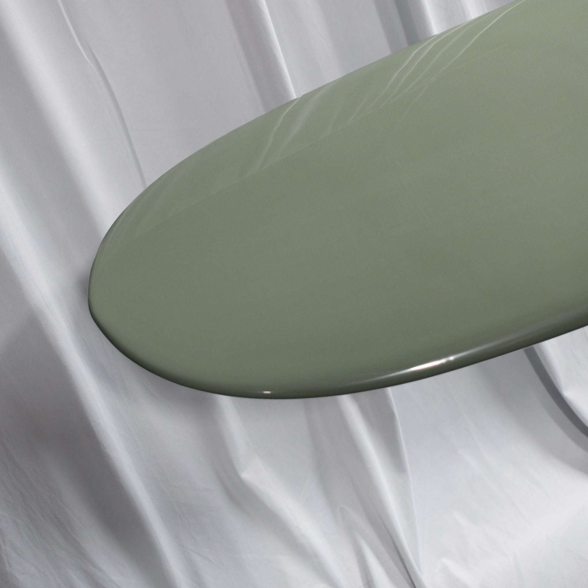 Aloha Chopped Log Longboard 10' Slot Box PU Tint Polish Surfboard - Sage