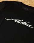 Aloha Logo T-Shirt - Unisex Short Sleeve Tee - Black - ManGo Surfing