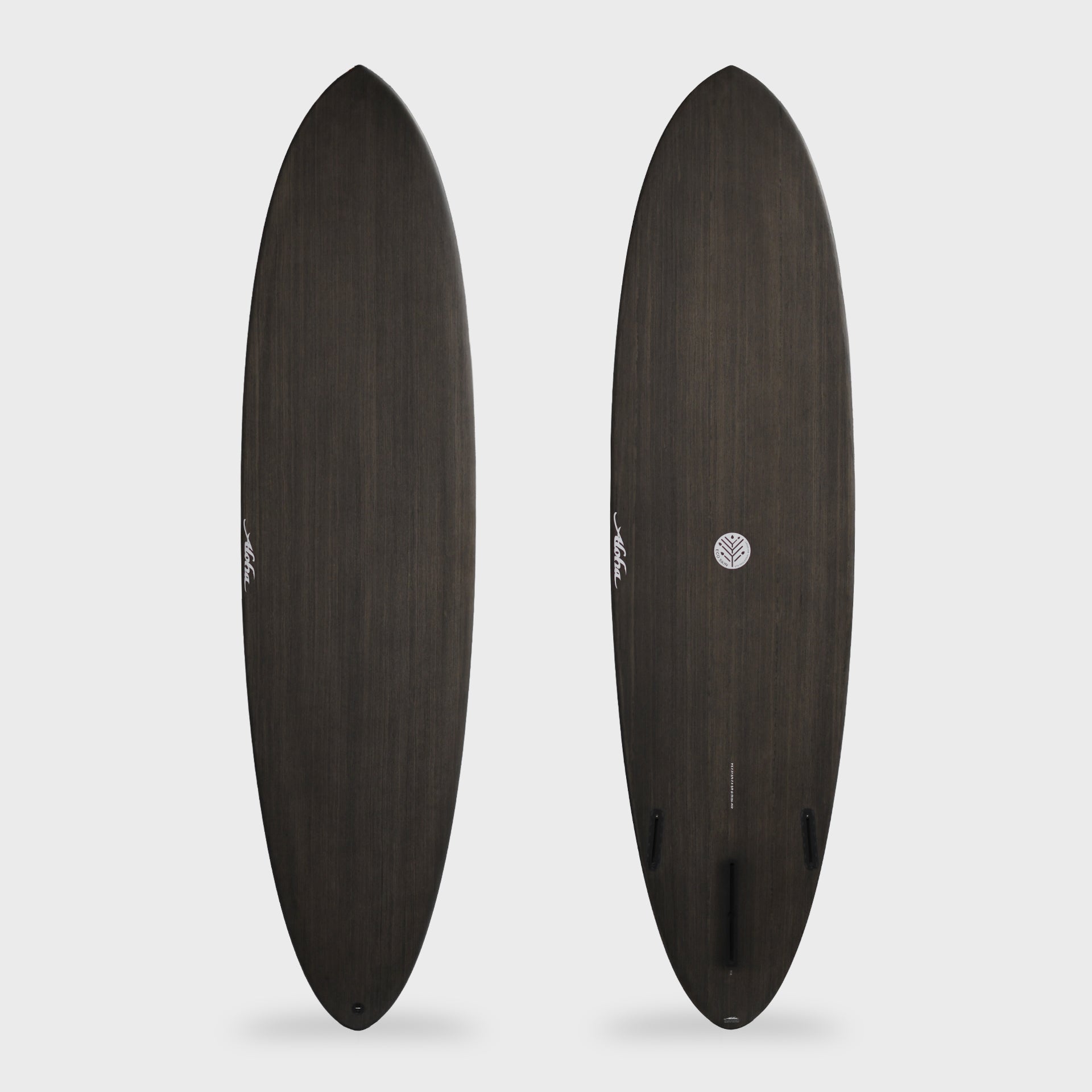 Aloha Mid 3F (1+2FTU) Ecoskin Mid Length (Futures) Surfboard - Black