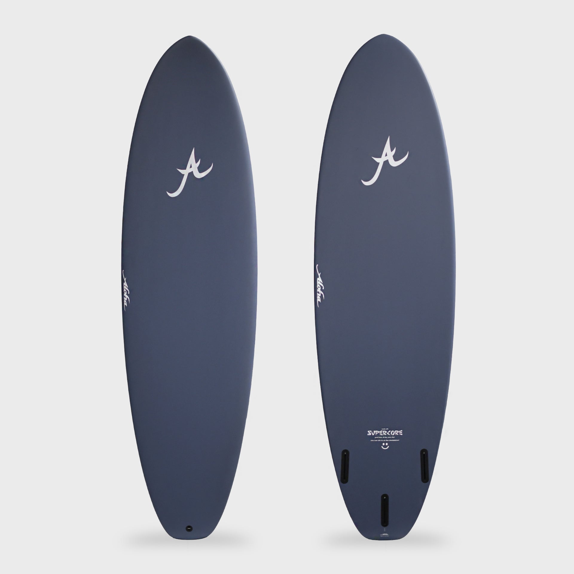 Aloha Smile Funzarelli Supercore Mid Length (Futures) Surfboard - Navy