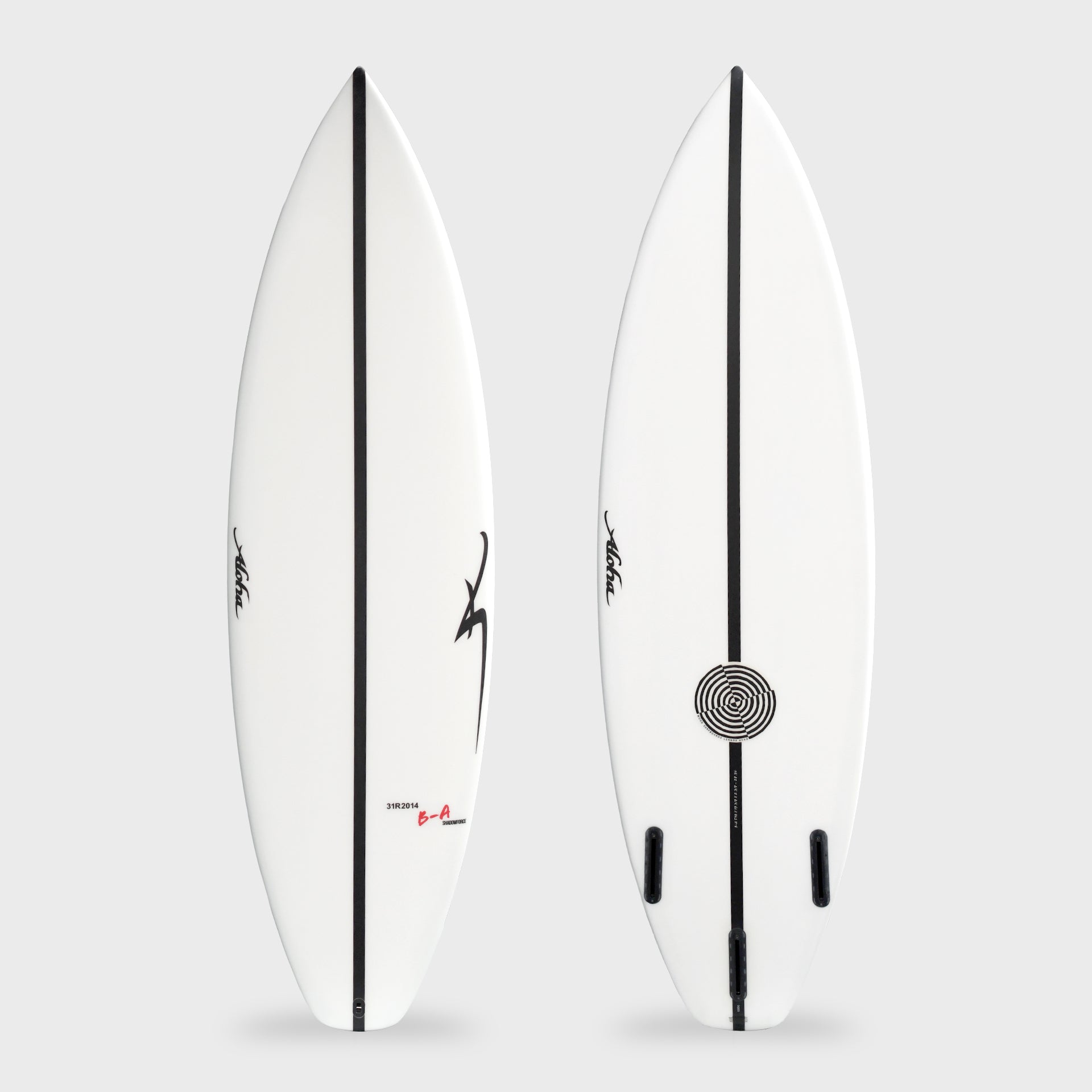 Aloha X Wood B-A Shadow Force Shortboard Surfboard