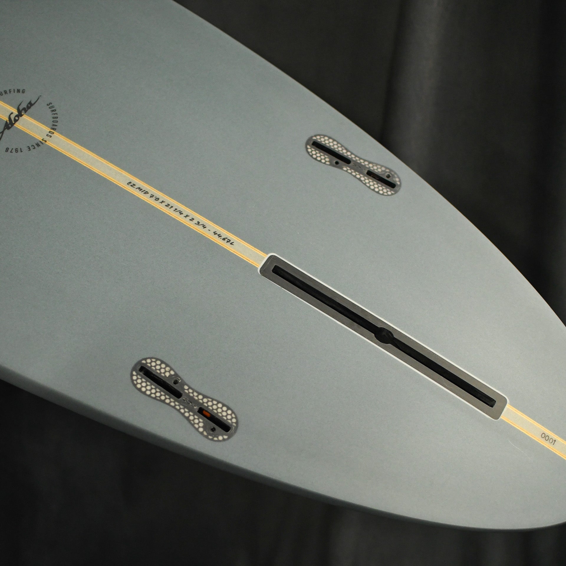 Aloha EZ-Mid PU PVCP Fun Surfboard 3F (1+2FCSII) - Steel Blue – ManGo ...