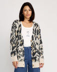 Volcom Womens Wylding Out Cardigan - Animal Print