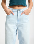 Volcom Womens Weellow II Denim Trousers - Bleached Aqua