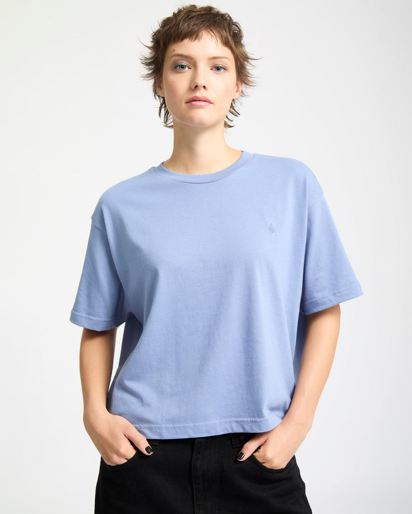 Volcom Womens Stone Blanks Up T-Shirt - Carolina Blue