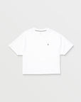 Volcom Womens Stone Blanks Up T-Shirt - White - ManGo Surfing