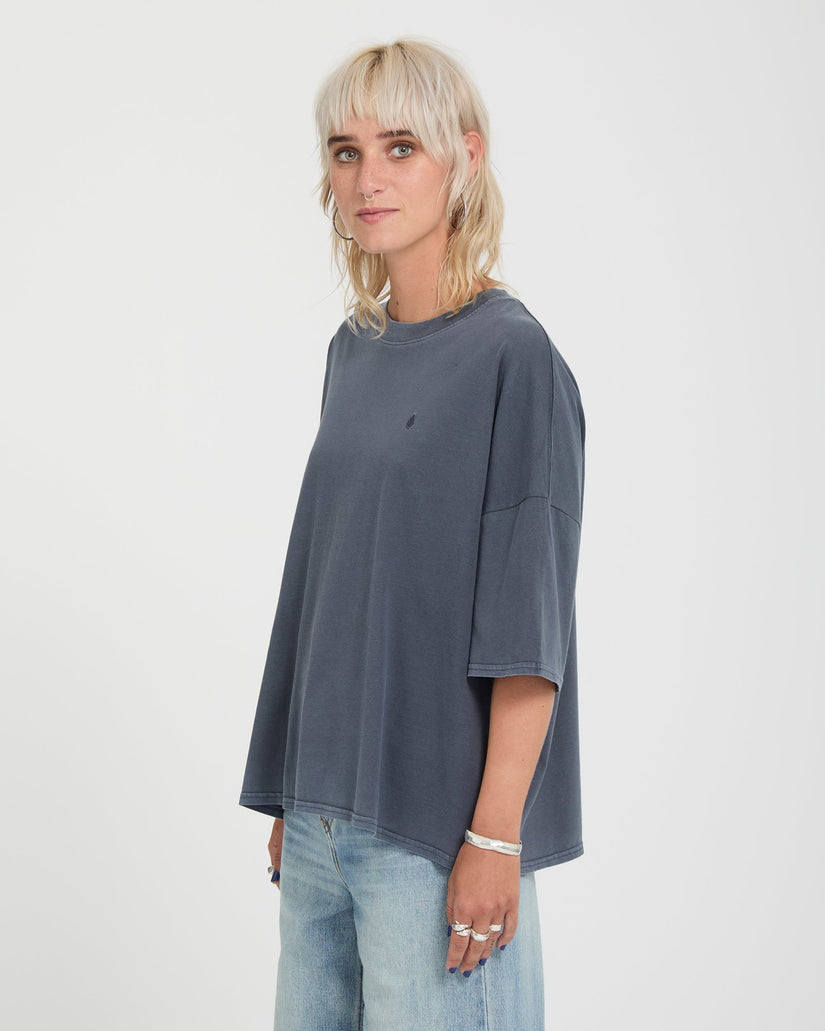 Volcom Womens Sto'N T-Shirt - Storm Blue