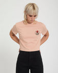 Volcom Womens Dial Crop T-Shirt - Misty Rose