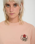 Volcom Womens Dial Crop T-Shirt - Misty Rose