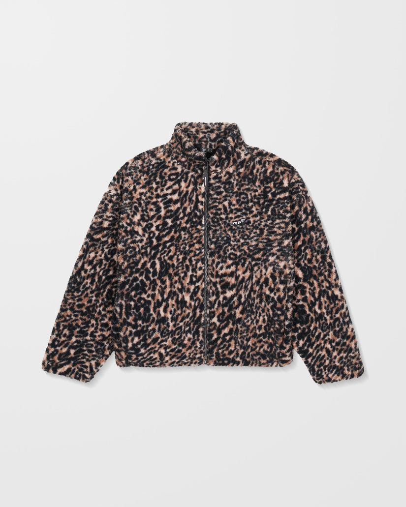 Volcom Womens Wylding Out Sherpa - Animal Print