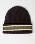 Rusty Mens Bones Reversible Beanie Hat - Black